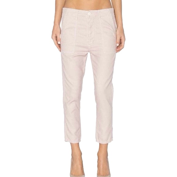 The Great Slouch Army Pants Size 25 Rosewater Pink High Rise Button Fly Ankle - Picture 16 of 16